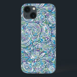 Farbenfrohe Blumenmuster Case-Mate iPhone Hülle<br><div class="desc">Eleganter,  farbenfroher,  abstrakter Hintergrund mit einem Vintagen,  blumenfarbenen,  nahtlosen Muster.</div>