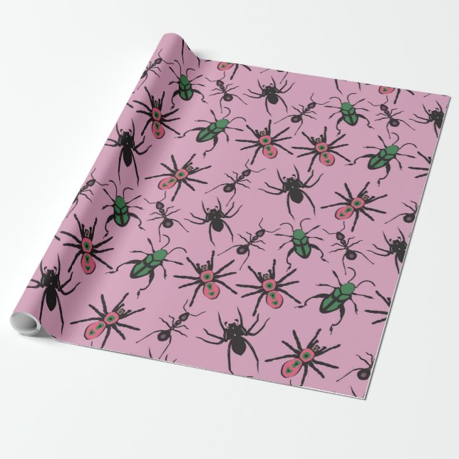 Farbenfrohe Blumenmuster Geschenkpapier (Ungerollt)