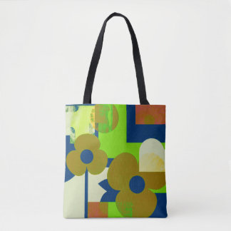 Farbenfrohe Blumenmuster-Tasche – Cute Vibrant Fl