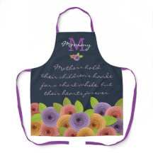 Farbenfrohe Blumenmutter Tagesangebot mit Monogram