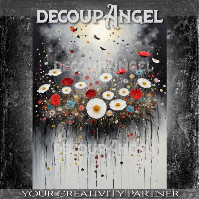 Farbenfrohe Blumenschmuck Ver. - Entkoppelung - Seidenpapier (Von Creator hochgeladen)