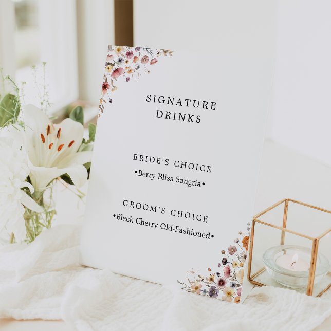 Farbenfrohe Blumenzwiebelgetränke Sockelschild (Von Creator hochgeladen)