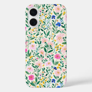 Farbenfrohe Blüten iPhone 16 Hülle