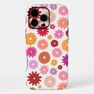 Farbenfrohe Blüten großes Muster iPhone 16 Pro Max Hülle