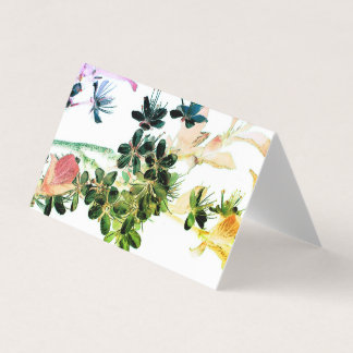 Farbenfrohe Blütenleere Inside Grußkarten