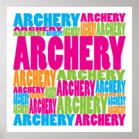 Farbenfrohe Bogenschießen