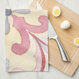 Farbenfrohe Böhmische Kunst Elegante Wasserfarbe Geschirrtuch