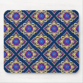Farbenfrohe Boho Chic Geometric Muster Mousepad