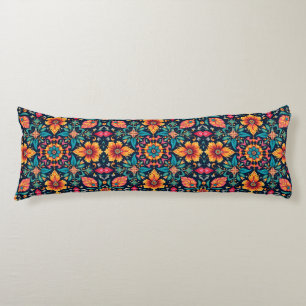 Farbenfrohe Boho floral Muster Elegant Symmetry Seitenschläferkissen