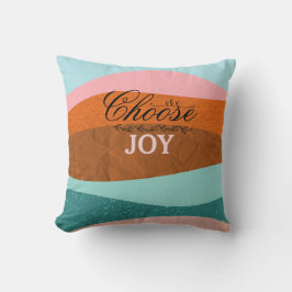 Farbenfrohe Boho Inspiration positive Zitat  Kissen