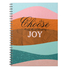 Farbenfrohe Boho Inspiration positive Zitat Notizblock