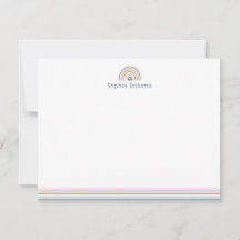 Farbenfrohe Boho Rainbow Line Kids Stationierung