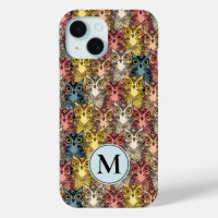 Farbenfrohe Boho Woodland Owl Muster