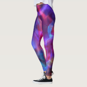 Farbenfrohe Bokeh-Lichtmuster Leggings