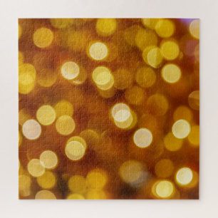 Farbenfrohe Bokenbeleuchtung, Weihnachtsuntergrund Puzzle