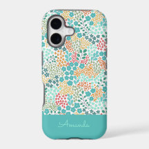Farbenfrohe botanische Fall-Mate iPhone Fall