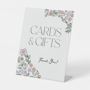 Farbenfrohe botanische Karten und Geschenke Fußbod Sockelschild