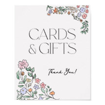 Farbenfrohe botanische Karten und Geschenke Zeiche