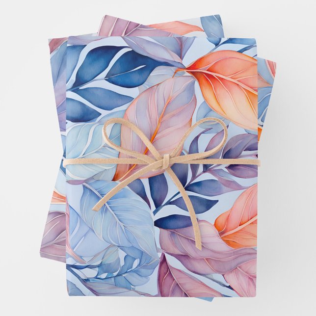 Farbenfrohe Botanische Kunstbekleidung Geschenkpapier Set (Von Creator hochgeladen)