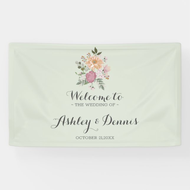 farbenfrohe Bouquet Banner (Horizontal)