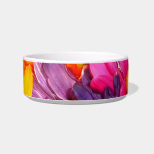 Farbenfrohe Bouquet Pet Disc Napf