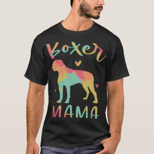 Farbenfrohe Boxer Dog Wasserfarbe T-Shirt