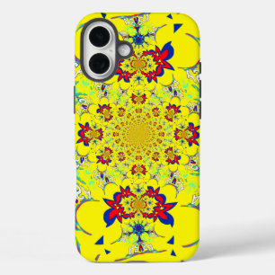 Farbenfrohe braune Damaskus Design Art Print iPhone 16 Plus Hülle