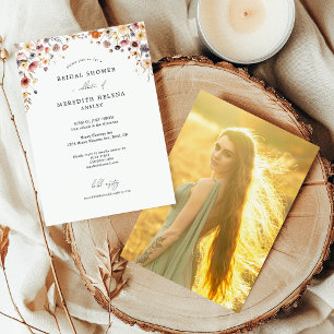 Farbenfrohe Brautparty Foto Einladung