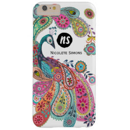 Farbenfrohe Bright Peacock Floral | iPhone Case