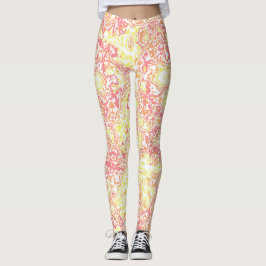 Farbenfrohe Bright Retro Mod Boho Hippie Funky Mar Leggings