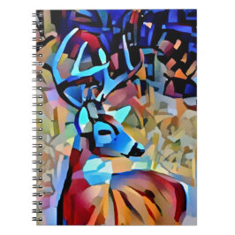 Farbenfrohe Buchhändler Deer Art Journal Notizblock