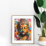 Farbenfrohe Buddha Art Poster<br><div class="desc">Farbenfrohe Buddha Art Poster</div>
