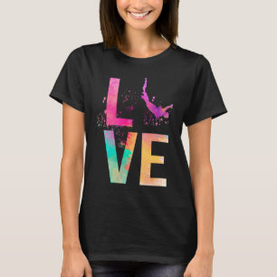 Farbenfrohe Bungee Jumping Mama Bungee Jumping T-Shirt