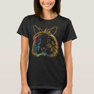 Farbenfrohe Bunny Lionhead Kaninchen T-Shirt