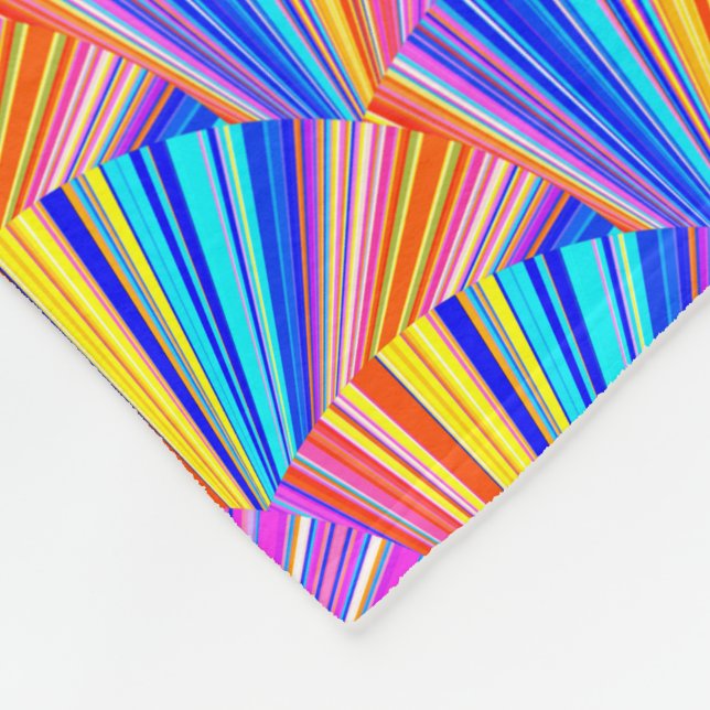 Farbenfrohe, bunt Abstrakte Muster Fleecedecke (Ecke)
