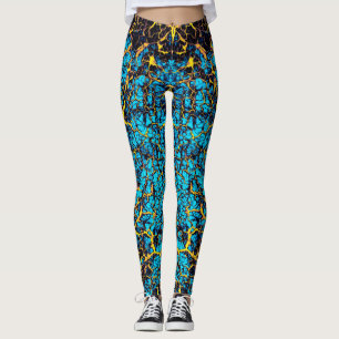 Farbenfrohe, bunt Abstrakte Muster Leggings
