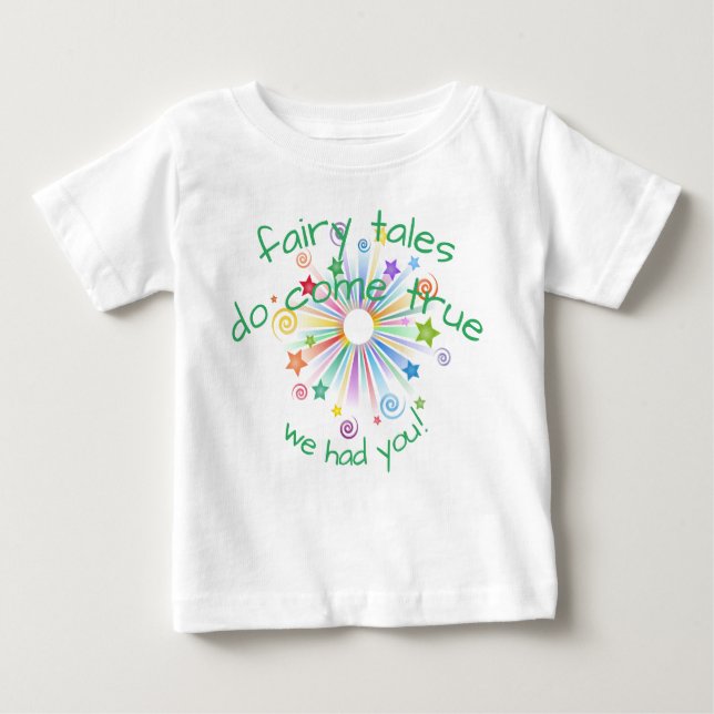 Farbenfrohe Burst, Märchen werden wahr Baby T-shirt (Vorderseite)