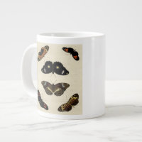Farbenfrohe Butterfly-Medley auf Creme Background