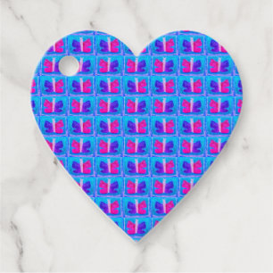 Farbenfrohe Butterfly Miami Filter Basic Geschenkanhänger