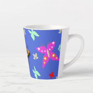 Farbenfrohe Butterfly Milchtasse