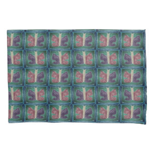 Farbenfrohe Butterfly Nebelfilter Basic Kissenbezug