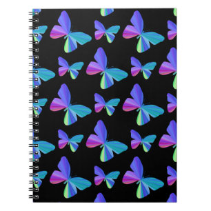 Farbenfrohe Butterfly-Notebook Notizblock