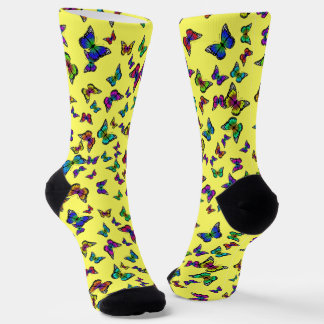 Farbenfrohe Butterfly Socken