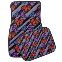 Farbenfrohe Butterfly Strip Regenbogenmuster