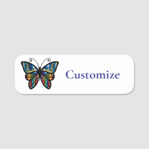 Farbenfrohe Butterfly Thunder_Cove Namensschild