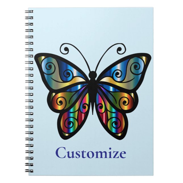 Farbenfrohe Butterfly Thunder_Cove Notizblock (Vorderseite)