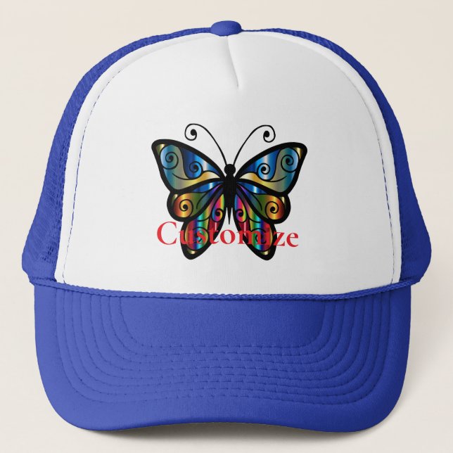 Farbenfrohe Butterfly Thunder_Cove Truckerkappe (Vorderseite)