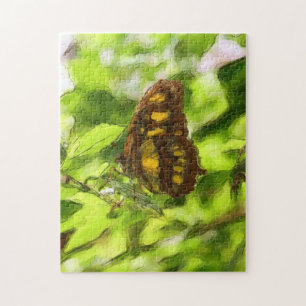 Farbenfrohe Butterfly Wasserfarben Kunst, Dichtung Puzzle