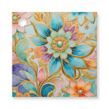 Farbenfrohe byzantinische Jewel Art Gift Tags