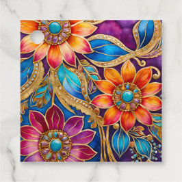 Farbenfrohe byzantinische Jewel Art Gift Tags Geschenkanhänger